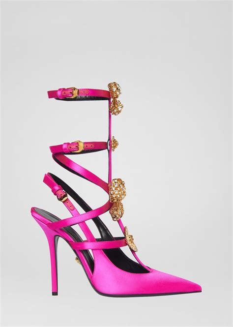 versace v bow cage pumps|Women's Designer Pumps & Slingbacks Heels .